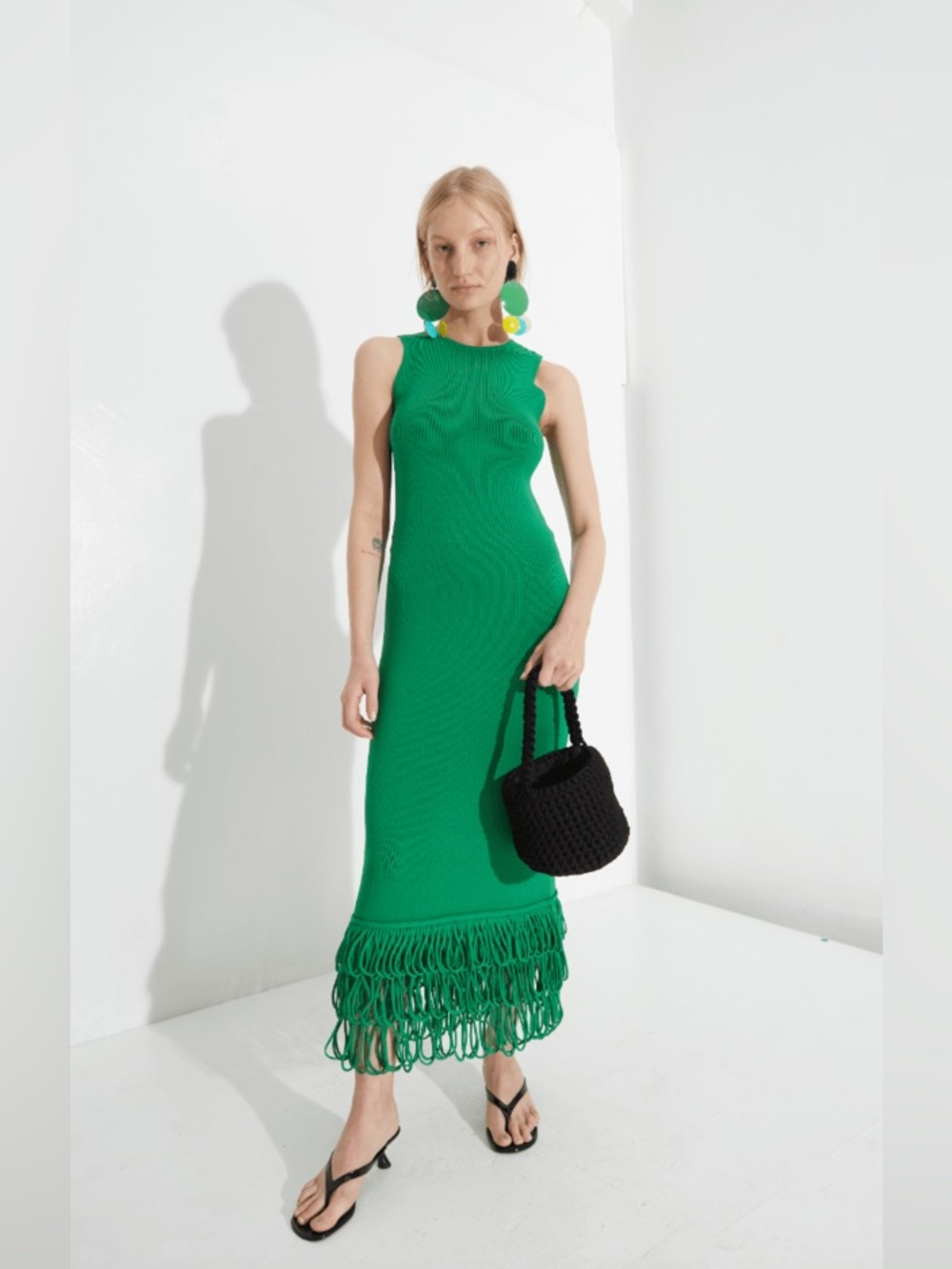Simon Miller. Albers Knit Dress. Gummy Green. Size Large.